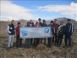 صعود گروه کوهنوردی شرکت آب وفاضلاب استان به قله گونبرف سهند