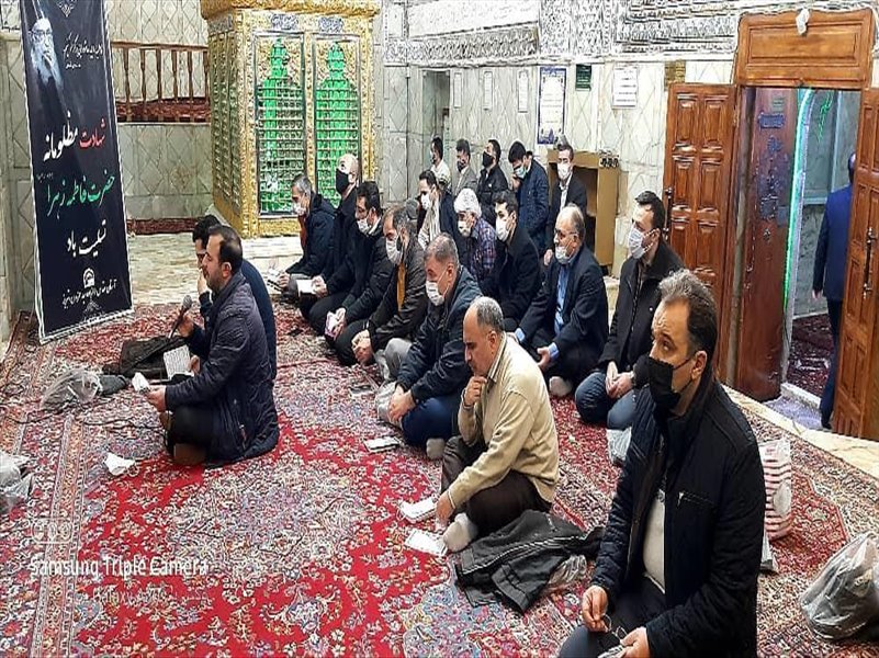 2-برگزاری مداحی و قرائت زیارت نامه حضرت زهرا(س)با حضور در امامزاده سید حمزه در  ایام فاطمیه