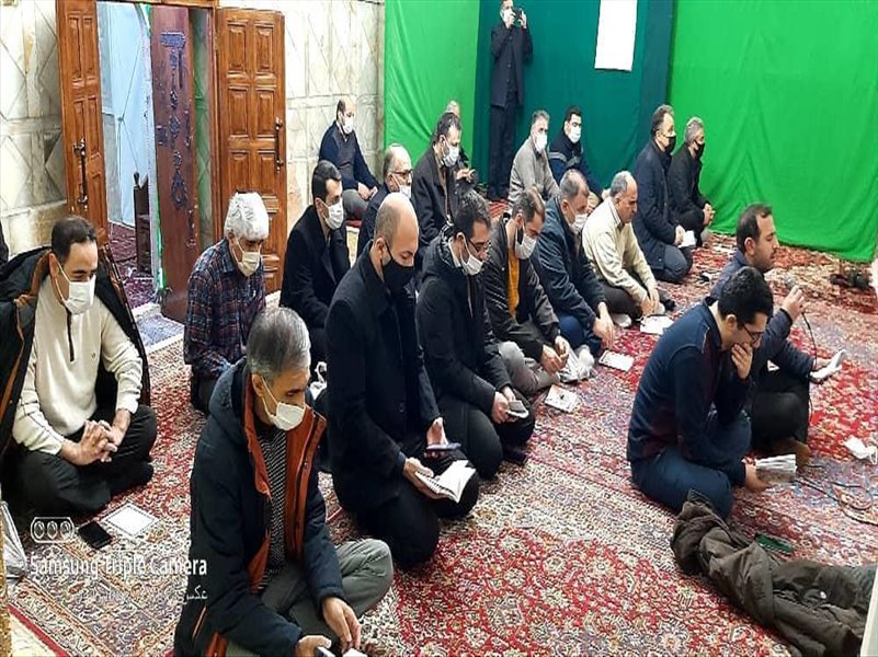3-برگزاری مداحی و قرائت زیارت نامه حضرت زهرا(س)با حضور در امامزاده سید حمزه در  ایام فاطمیه