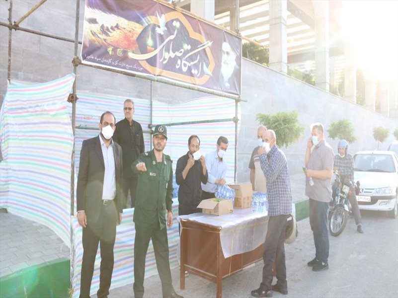 3-برپایی ایستگاه صلواتی در گلزار شهدای  وادی رحمت