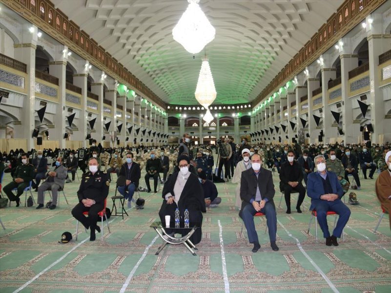 2-شرکت همکاران در مراسمی به مناسبت دومین سالگرد شهادت سردار حاج قاسم سلیمانی در مصلی اعظم تبریز