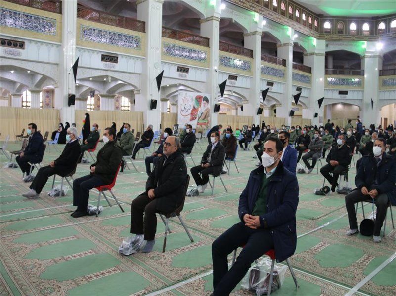 4-شرکت همکاران در مراسمی به مناسبت دومین سالگرد شهادت سردار حاج قاسم سلیمانی در مصلی اعظم تبریز