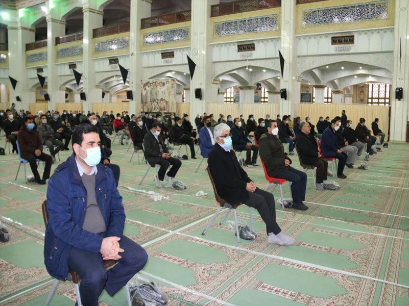 5-شرکت همکاران در مراسمی به مناسبت دومین سالگرد شهادت سردار حاج قاسم سلیمانی در مصلی اعظم تبریز