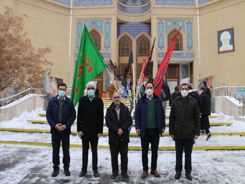 6-شرکت همکاران در مراسمی به مناسبت دومین سالگرد شهادت سردار حاج قاسم سلیمانی در مصلی اعظم تبریز