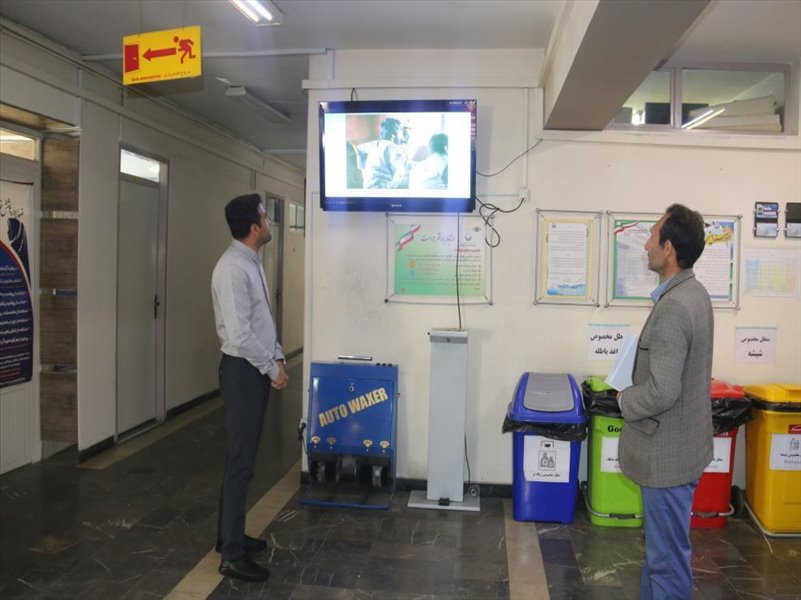 1-پخش نماهنگ مقاومت وپیروزی  برای همکاران وارباب رجوعان به مناسبت سالروز ازاد سازی خرمشهر