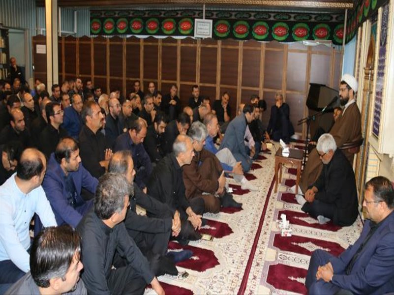 4-برگزاری مراسمی به مناسبت تاسوعا وعاشورای حسینی در نماز خانه شرکت