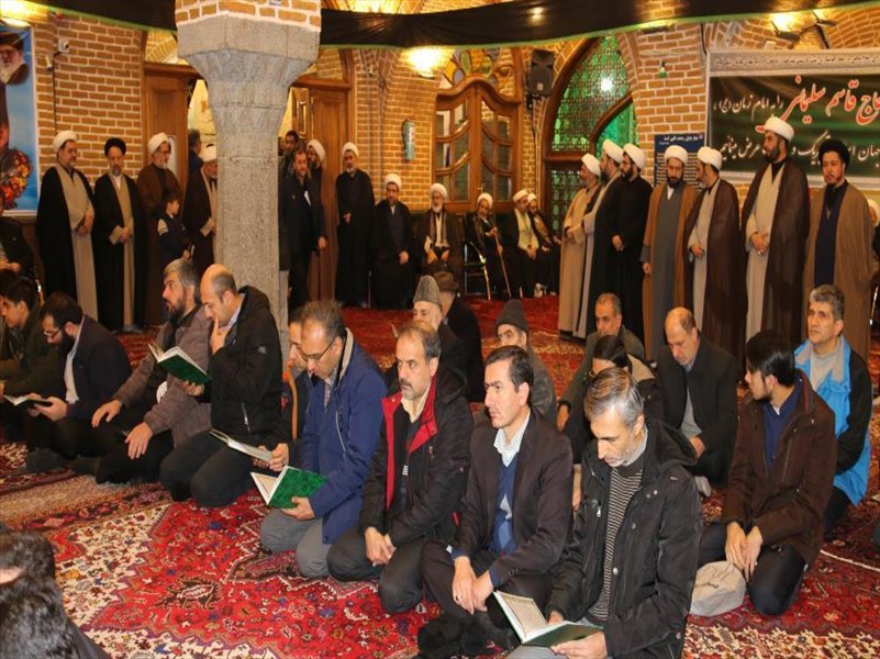 3-شرکت در مراسم سردار شهید سلیمانی در مسجد مقبره تبریز