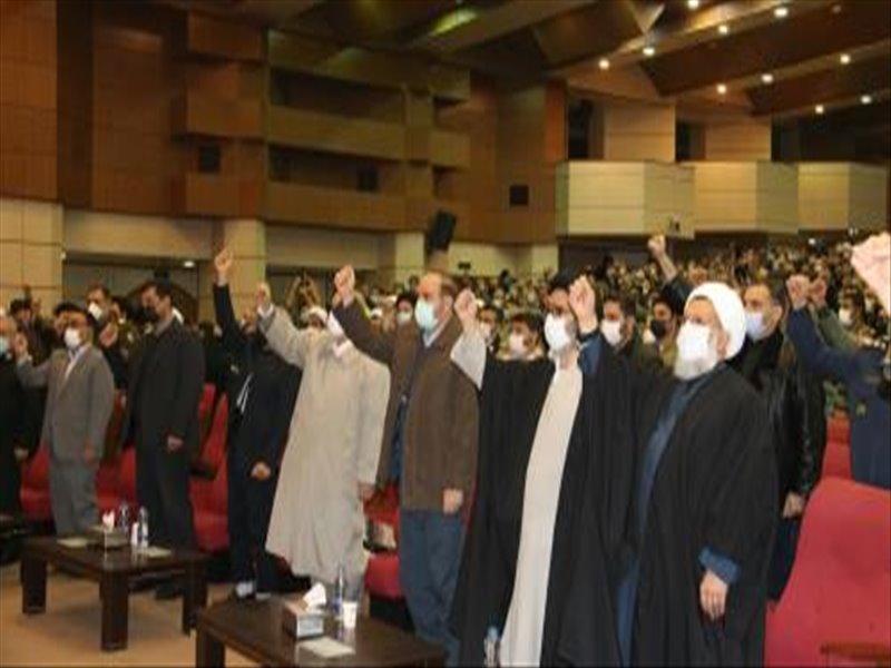 شرکت همکاران در مراسمی به مناسبت نهم دی در مصلی اعظم تبریز