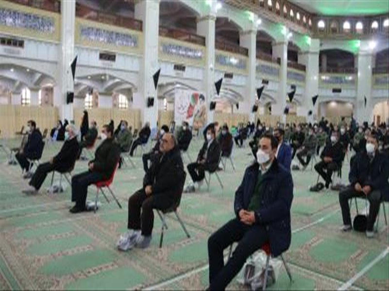 شرکت همکاران در مراسمی به مناسبت دومین سالگرد شهادت سردار حاج قاسم سلیمانی در مصلی اعظم تبریز