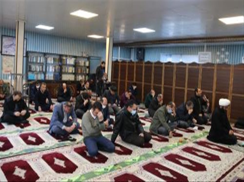 برگزاری سخنرانی و مداحی به مناسبت ایام فاطمیه اول در نماز خانه شرکت