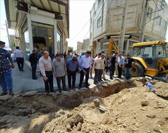 اصلاح شبکه آبرسانی در روستای آنا خاتون برای رفع مشکلات کم‌آبی