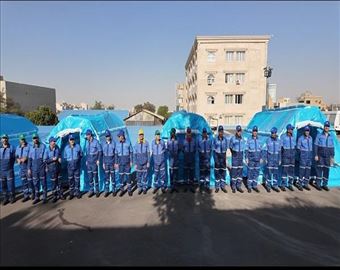 مانور تمرینی تیم واکنش سریع شرکت آب و فاضلاب به‌منظور حضور در مانور سراسری استقرار در اصفهان برگزار شد