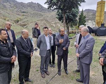 بازدید مشترک مسئولان استانی از طرح‌های عمرانی و زیرساختی شهرستان کلیبر و شهر آبش‌احمد