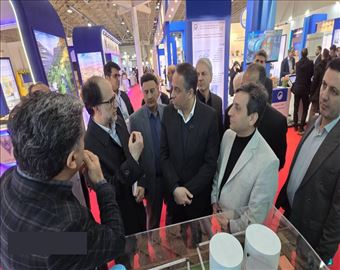 حضور مدیر عامل شرکت مهندسی آب و فاضلاب کشور در نمایشگاه توان پژوهشی و فناورانه صنعت آب کشور