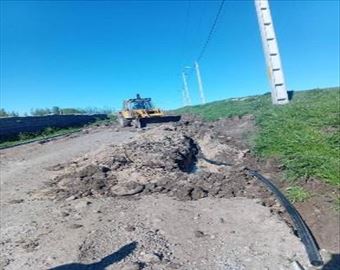 آبرسانی به ۲ روستای ورزقان آذربایجان شرقی با اجرای ۲ کیلومتر لوله‌گذاری تکمیل شد